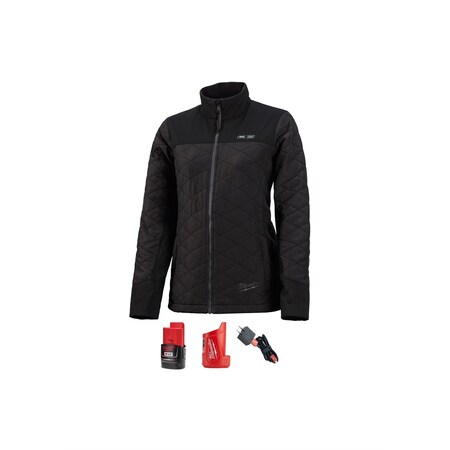 Milwaukee Tool M12 Heated Women's Axis Jacket Kit, Size Small (Black) 233B-21S